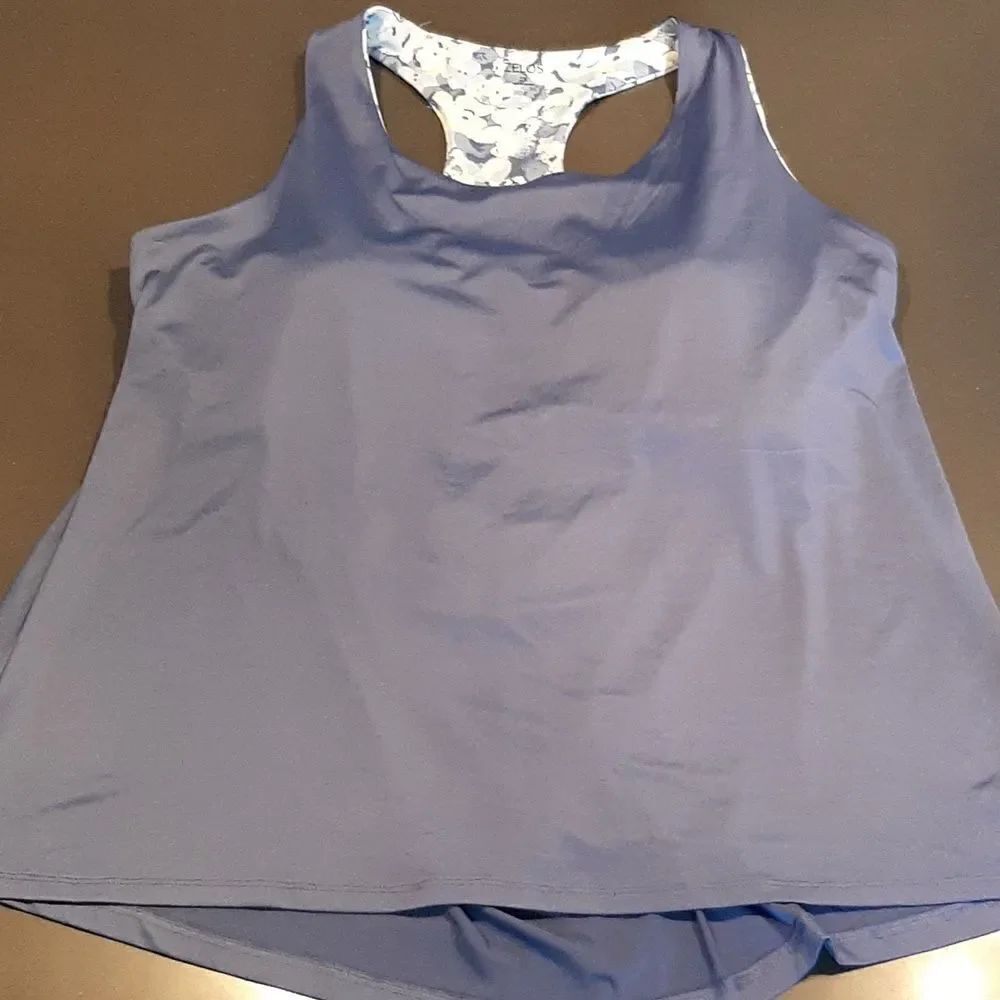 ZELOS Open Back Activewear Racertop